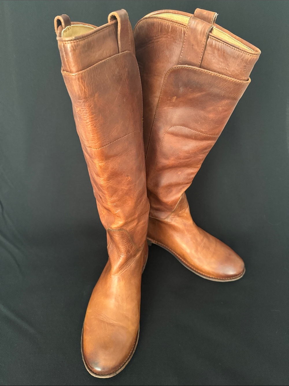 FRYE Knee Length Leather Boots